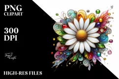 Watercolor Luxury Flower Splash Clipart Product Image 3