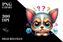 Crazy Chihuahua Cartoon Funny Clipart Product Image 3