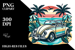 Retro Tropical Beetle Car, 20 oz Tumbler Product Image 2