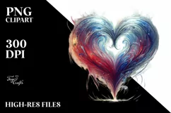 Simple Digital Painting Heart PNG Product Image 2