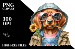 Baby Vizsla Watercolor, Sunglasses Jeans Product Image 2