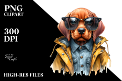 Baby Vizsla Watercolor, Sunglasses Jeans Product Image 2