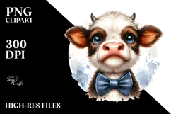 Funny Baby Cow PNG Product Image 2