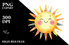 Smiling Sun PNG Product Image 2