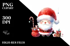 Cute Retro Christmass Gnomes PNG Product Image 1