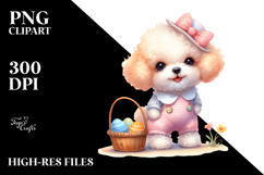 Easter Poodle PNG Product Image 2