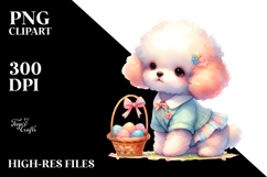 Easter Poodle Watercolor Product Image 2