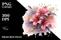 Shiny Azalea Watercolor, Metallic Small Product Image 3