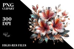 Shiny Azalea Watercolor, Metallic Small Product Image 3