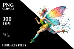 Fairy Drawing Vibrant PNG Product Image 2
