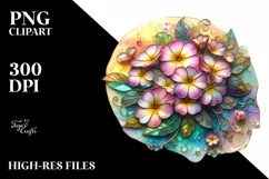 Watercolor Luxury Flower Splash Clipart Product Image 1