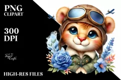 Colorful Baby Lion | Sublimation | Clipart Product Image 3