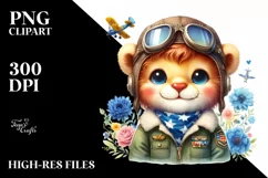 Colorful Baby Lion | Sublimation | Clipart Product Image 1