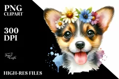 Colorful Vibrant Dog PNG Product Image 1