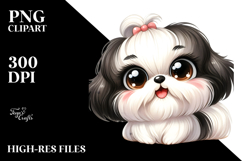 Cute Cartoon Shih Tzu PNG Product Image 2