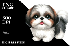 Cute Cartoon Shih Tzu PNG Product Image 2