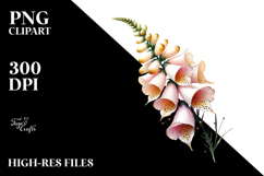 Foxglove Material Watercolor Splash PNG Product Image 2