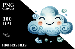 Smiling Cloud PNG Product Image 2