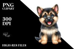 Happy German Shepherd, Watercolor PNG Product Image 2