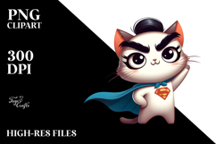 Cute Kitten with Side-Eye, Transparent PNG Product Image 2