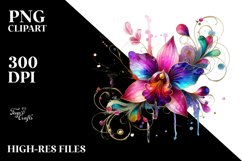 Colorful Orchid Glass White Floral Product Image 3