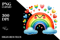Colorful Rainbow with Hearts Product Image 2