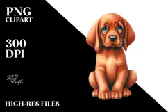 Vibrant Vizsla with Christmas Decorations, PNG Product Image 2