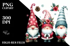 Cute Christmass Gnomes, Transparent PNG Product Image 1