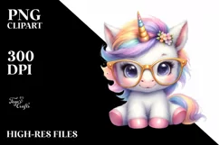 Cute Baby Unicorn | Sublimation | Clipart Product Image 3
