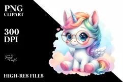 Cute Baby Unicorn | Sublimation | Clipart Product Image 1