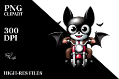 Funny Digital Painting with Bat, PNG Product Image 2