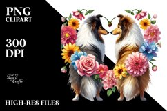 Collie with Heart PNG Product Image 2