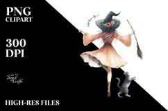 Boho Dancing Witch with Cat Product Image 2