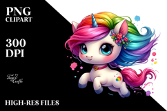 Expressive Unicorn Design, Vibrant PNG Product Image 2