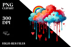 Digital Painting with Colorful Cloud PNG Product Image 2