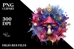 Vibrant Magical Mushroom PNG Product Image 2