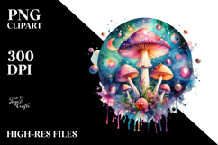 Vibrant Magical Mushroom PNG Product Image 2