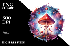 Vibrant Magical Mushroom PNG Product Image 2