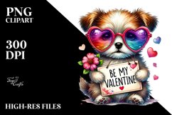 Valentine Puppy PNG Product Image 2