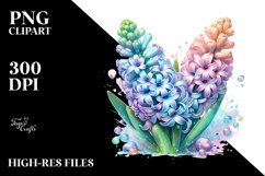 Detailed Pastel Glossy Hyacinth PNG Product Image 1