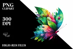 Vibrant Plant Butterfly PNG Product Image 3