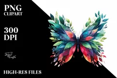 Vibrant Plant Butterfly PNG Product Image 3