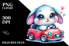 Goofy Cute Baby Bunny PNG Product Image 2