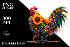 Vibrant Abstract Chicken.png Product Image 2