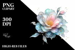 Shiny Camellia Splash, Transparent PNG Product Image 1