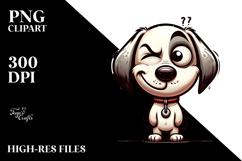 Silly Puppy Vector Art PNG Product Image 2
