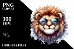 Funny Cute Lion | Sublimation Clipart Product Image 1