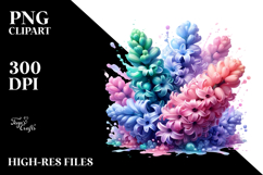 Glossy Hyacinth Flower PNG Product Image 2