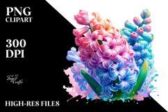 Glossy Hyacinth Flower PNG Product Image 3