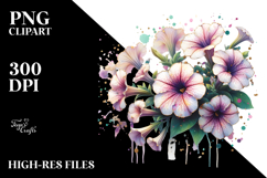 Petunia Watercolor PNG Product Image 2